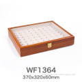 fashion wooden jewelry display tray for 72pcs rings ,wedding ring display tray,packaging boxes